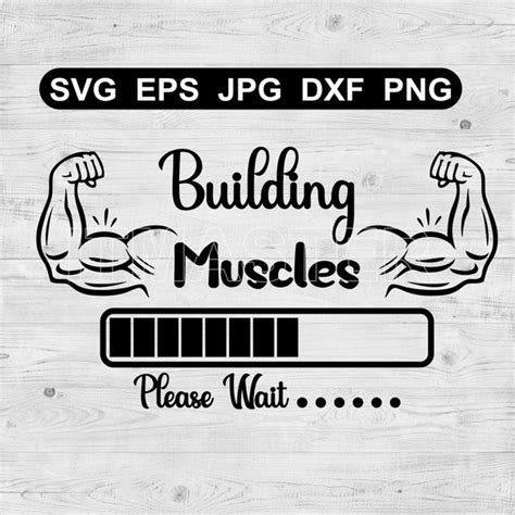 Download Muscles Loading SVG File - SVG Design for Cricut Machine