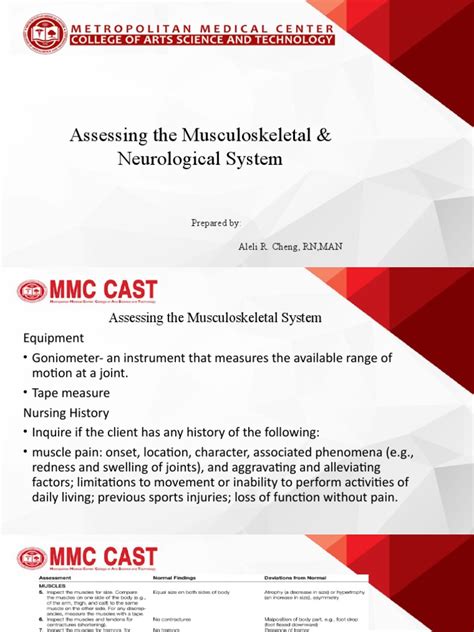 Musculoskeletal and Neurological Systems Image