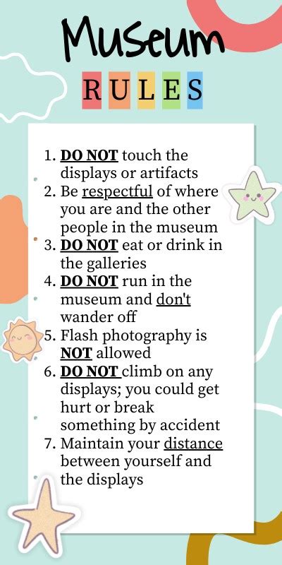 Museum Photography Rules
