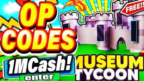 Museum Tycoon Codes - Roblox - June 2023 -