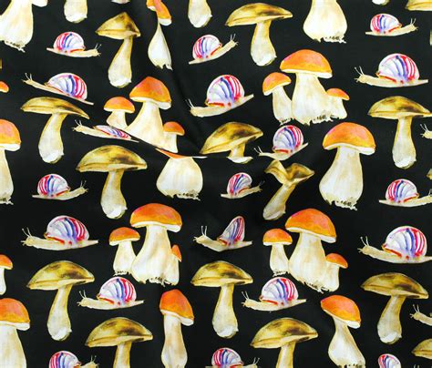 Stylish Mushrooms: Explore the Charm of Printed Fabric!