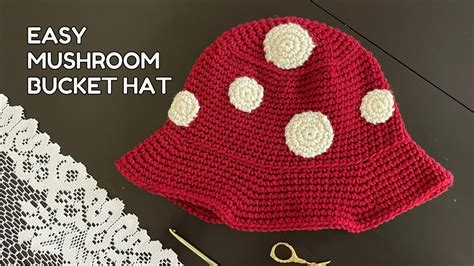 Mushroom Bucket Hat Crochet