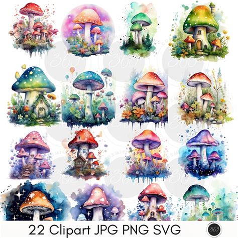 Download Mushroom Bundle, Toadstool Printable