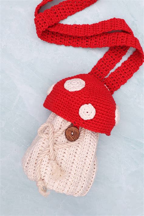 Mushroom Crochet Bag