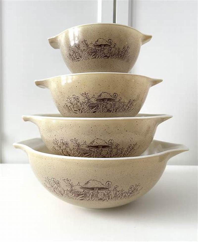 Mushroom Pattern Pyrex