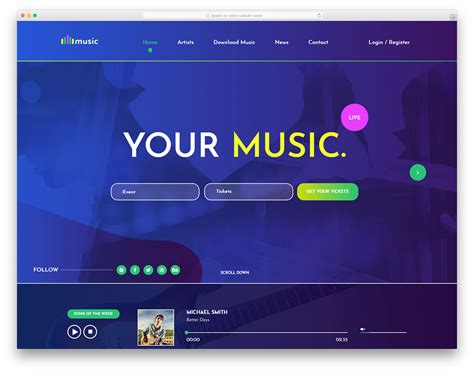 Music Composer Website Template