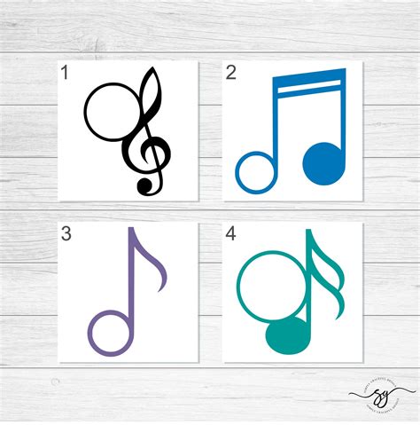 Download Music Note Monogram For Crafts