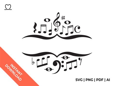 Download Music Note Monogram For Silhouette