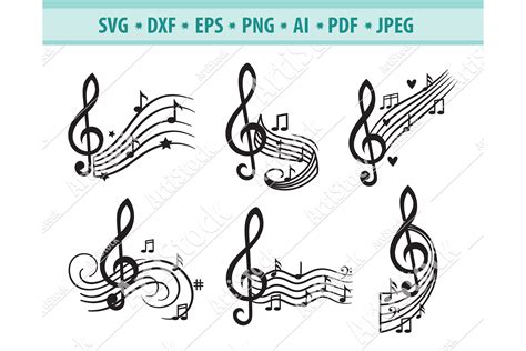 Download Music Note Svg, Music Notes Commercial Use DXF Files