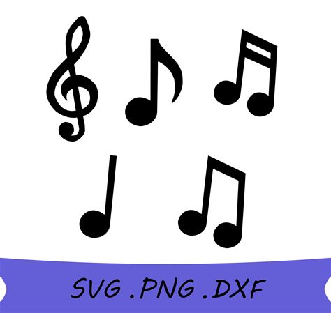 Download Music Note Svg, Music Notes Creativefabrica DXF Files