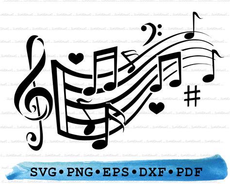 Download Music Note Svg, Music Notes Silhouette DXF Files