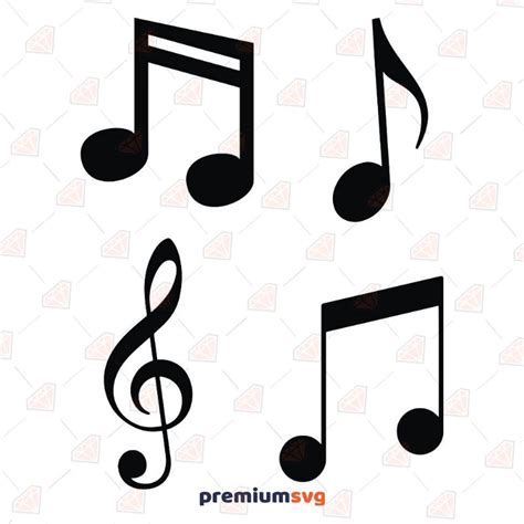 Download Music Notes Bundle Commercial Use Free PSD Mockups