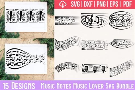 Download Music Notes Bundle Creativefabrica