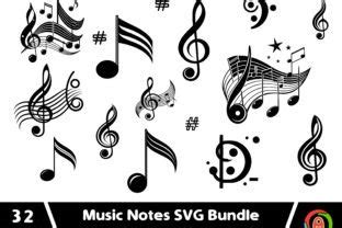 Download Music Notes Bundle Creativefabrica For Crafts