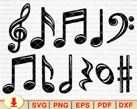 Unleashing the Melodic Magic: Music Notes SVG - The Perfect Blend of Creativity and Customizability!