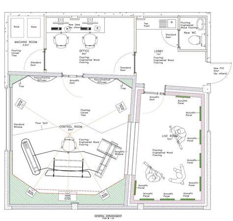 Music Studio Control Room Layout