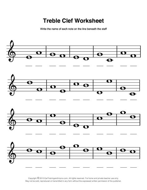 Music Theory For Beginners Worksheets