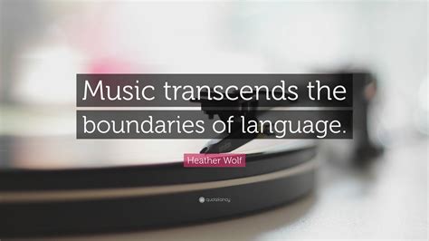 Music Transcends Language