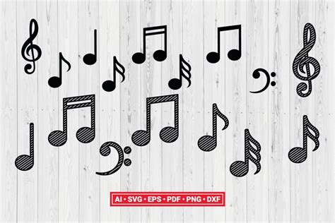 Download Musical Notes SVG File - SVG Design Cameo
