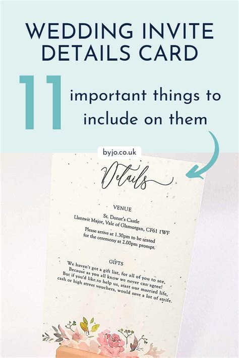 Must-Have Details on the Main Invite