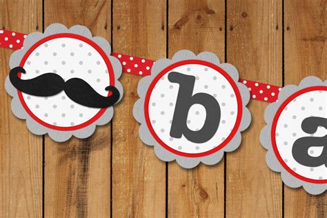 Download Mustache Bash Party Decor For Crafts