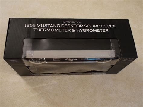 1965 Mustang Desktop Sound Clock Thermometer & Hygrometer