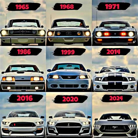 Mustang Gt All Years