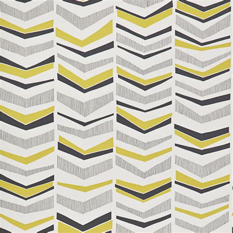 Mustard and Grey Chevron Pattern