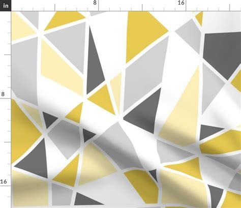 Mustard and Grey Geometric Patterns