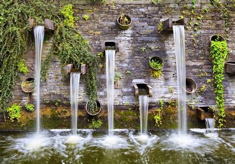 Muur Waterval Tuin