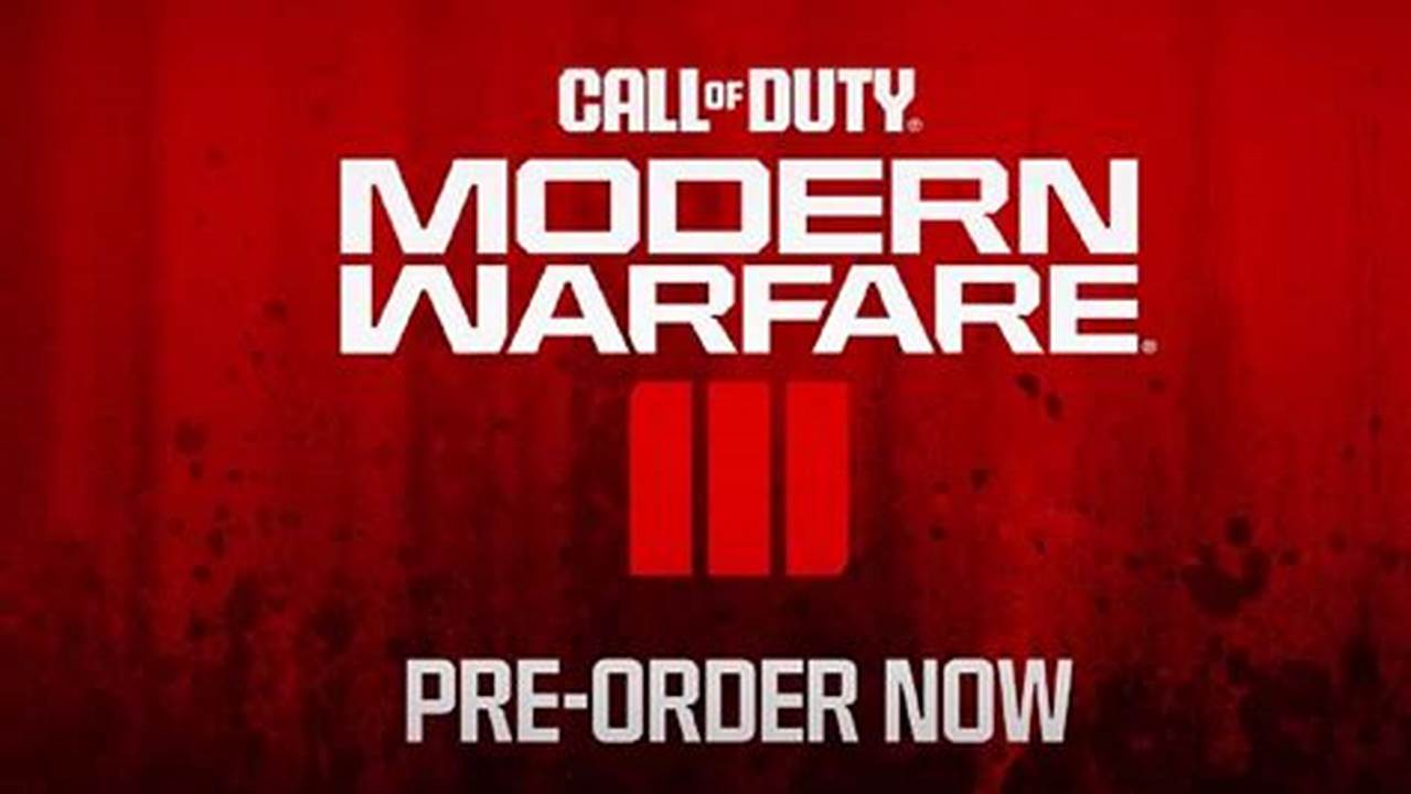 Mw3 Release Date 2024 Pre Order