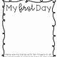 My First Day Handprint Template Free
