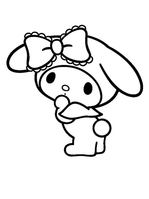 My Melody Coloring Pages Printable