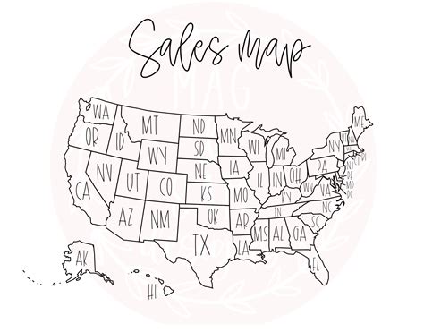 My Sales Map Printable Free