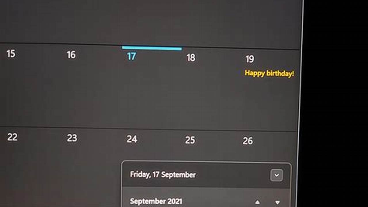 My Windows Calendar Is Not Working