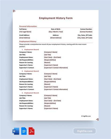 My Employment History