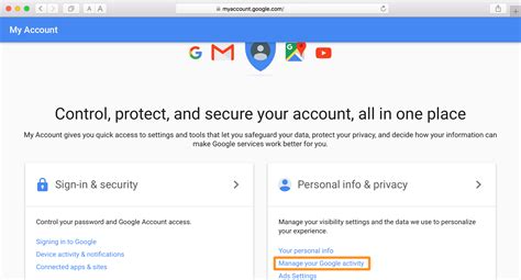 My Google Account History