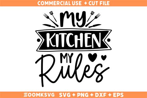 Download My Kitchen My Rule For Cricut
