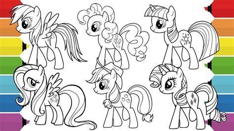 My Little Pony Coloring Pages Mane 6