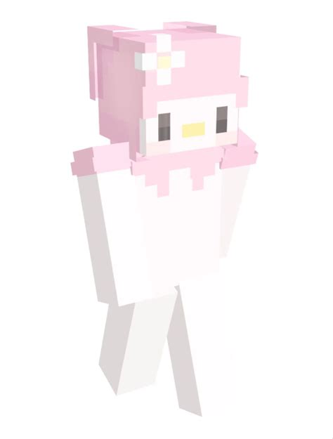 Explore the Cutesy Charm with My Melody Minecraft Skin – Get Your Adorable Game On!