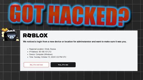 My Roblox account got hacked and the password was changed and 