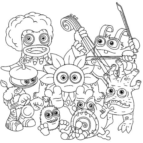 My Singing Monsters Coloring Pages