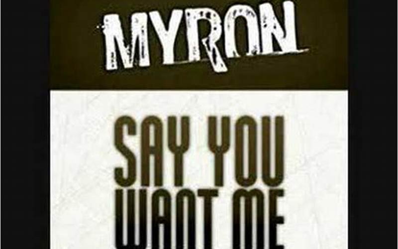 Myron Saying You Can'T Do That To Me