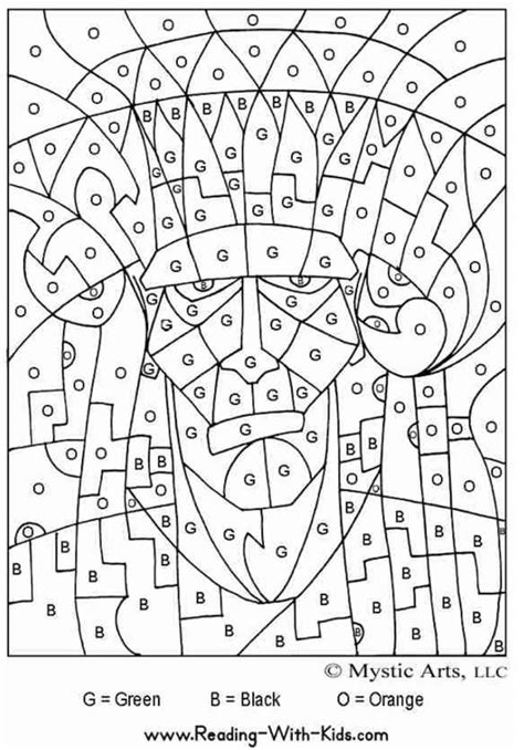 Mystery Color By Number Coloring Pages