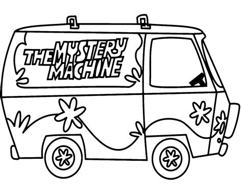 Mystery Machine Printable