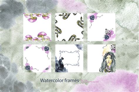 Download Mystical wreaths and frames