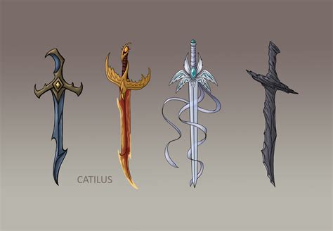 Mythical Creatures Shaped Like a Sword