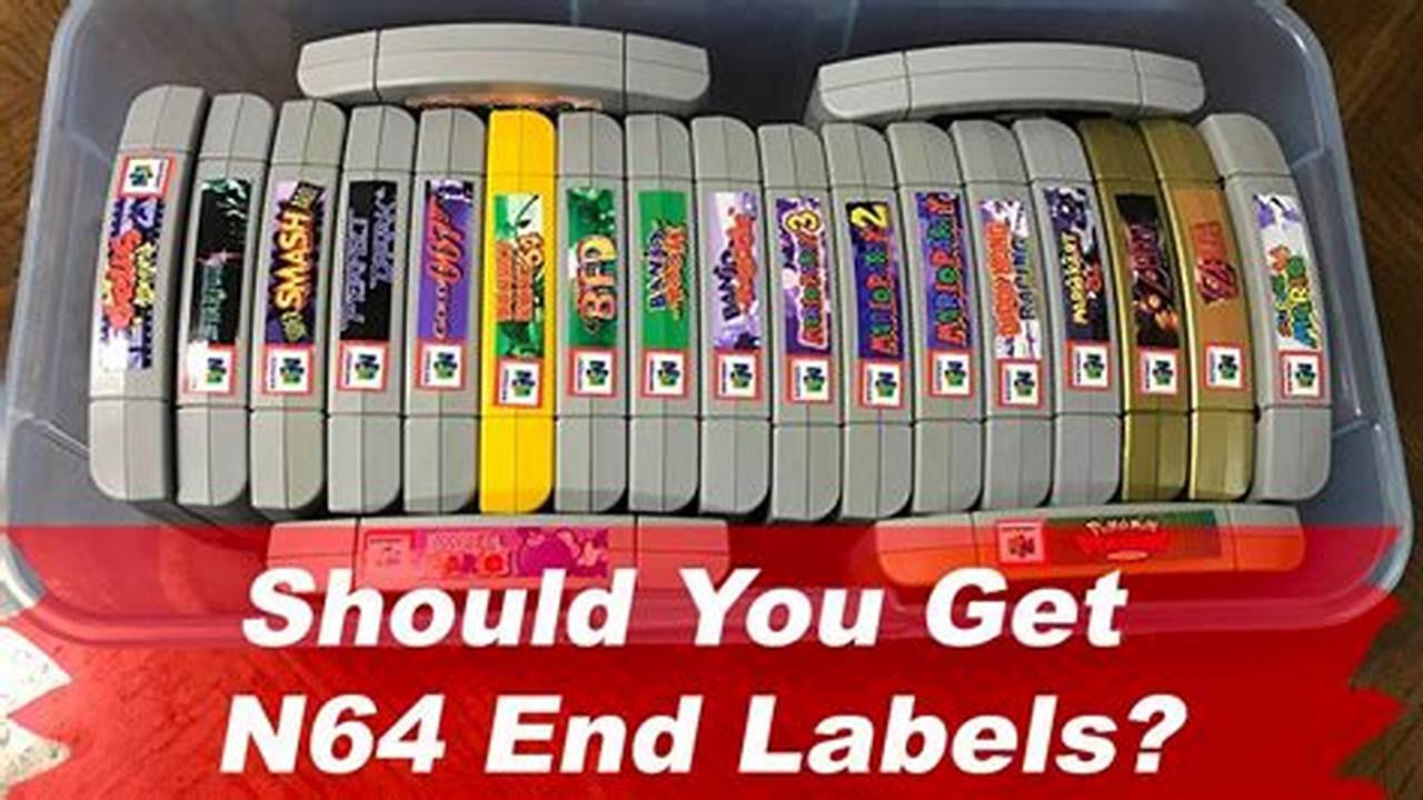 N64 End Labels All NEW Clear Etsy Australia