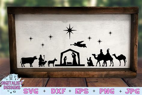 Download NATIVITY SCENE Christmas Cut Files