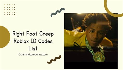 NBA Youngboy - Right Foot Creep @VaIencee Roblox ID - Roblox 